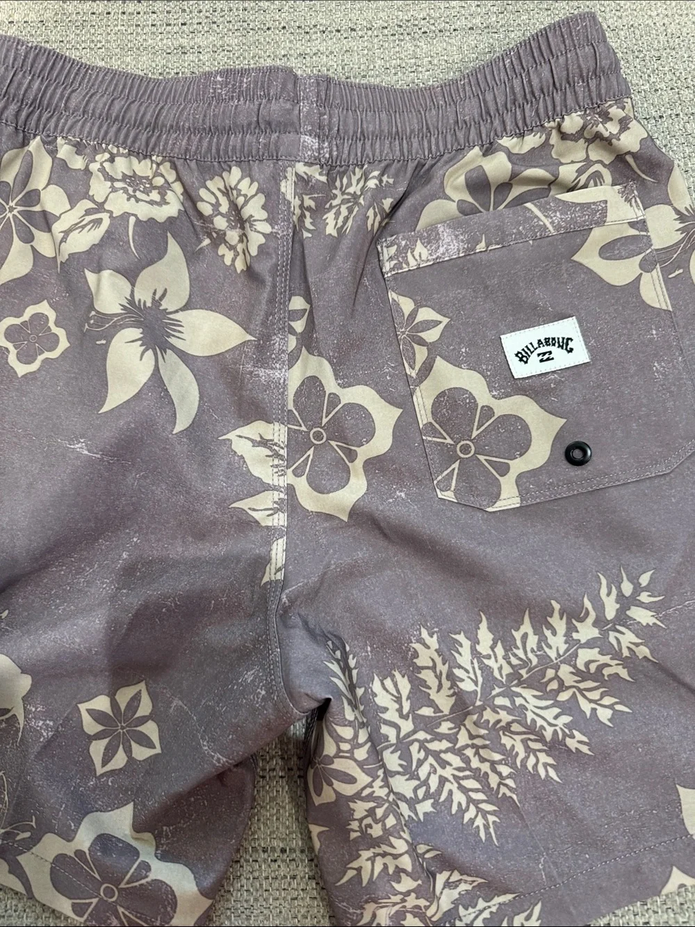 Billabong Men's Lavender Floral Board Shorts